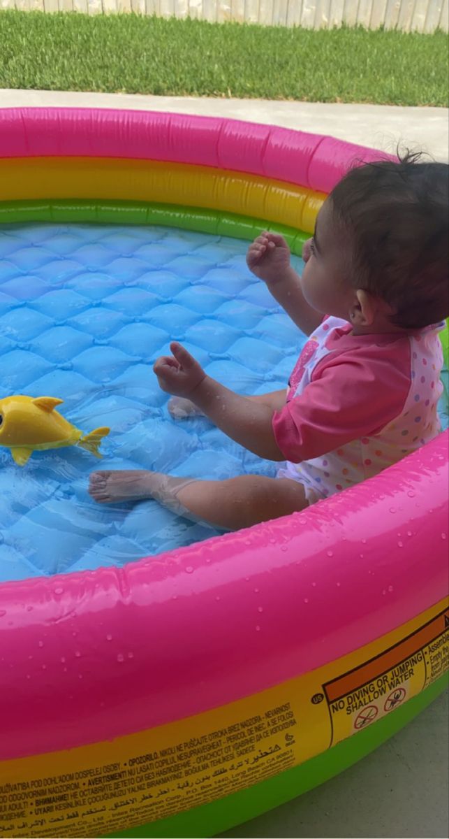 Inflatable 3-Ring Baby Swimming Pool & Play Tub
