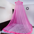 Round Ceiling Hanging Mosquito Net Canopy for Double & King Size Beds