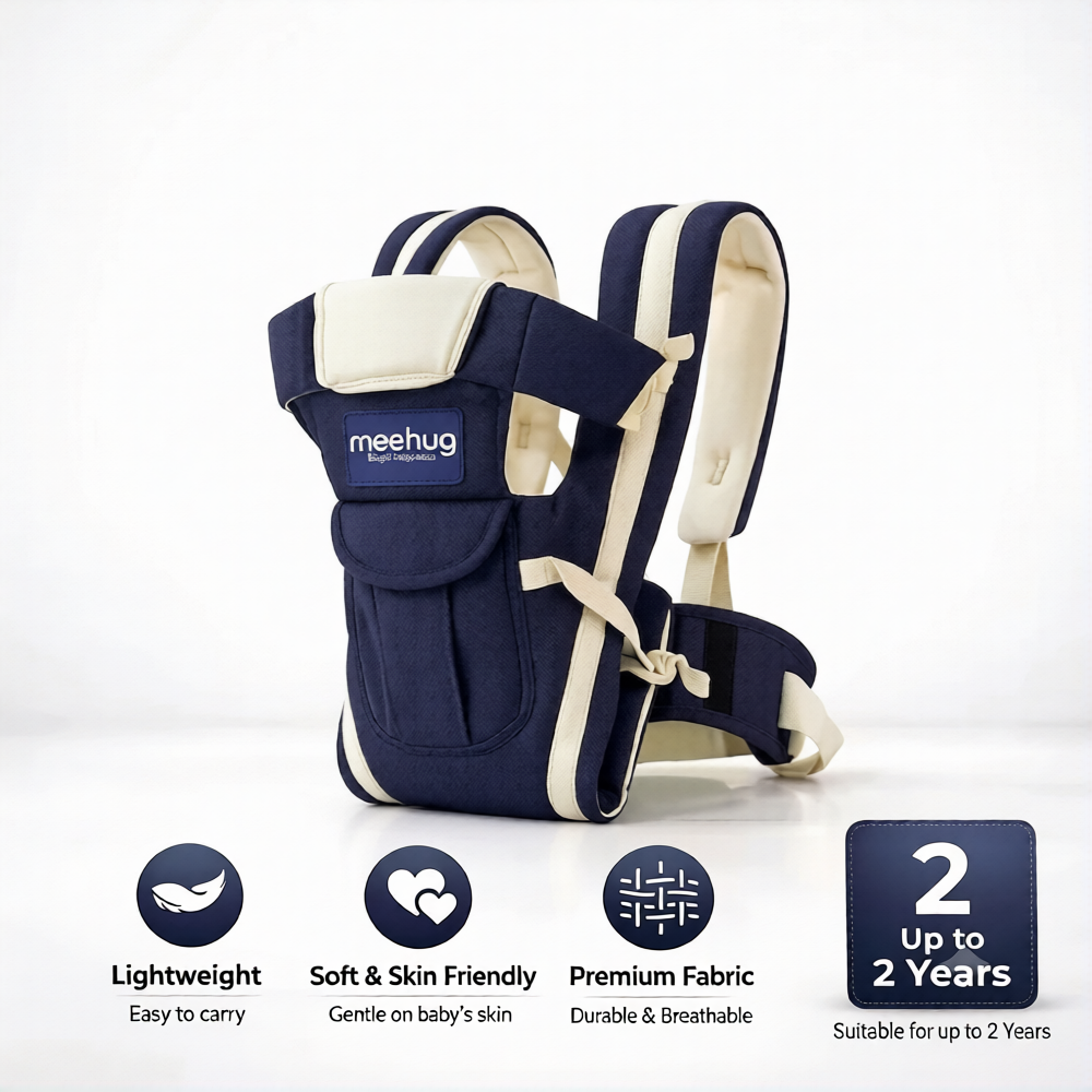 Premium 4-in-1 Ergonomic Baby Carrier – Hands-Free Comfort for Parent &amp; Baby