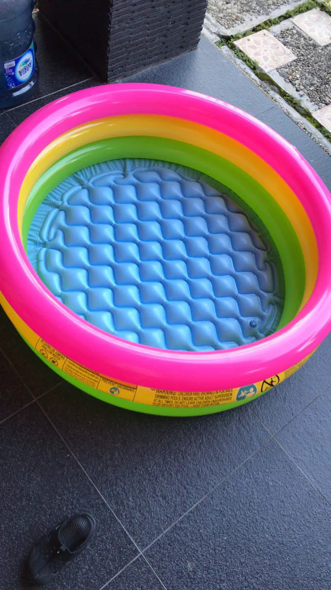 Inflatable 3-Ring Baby Swimming Pool & Play Tub