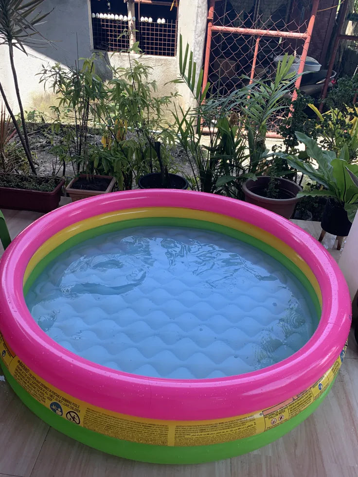 Inflatable 3-Ring Baby Swimming Pool & Play Tub