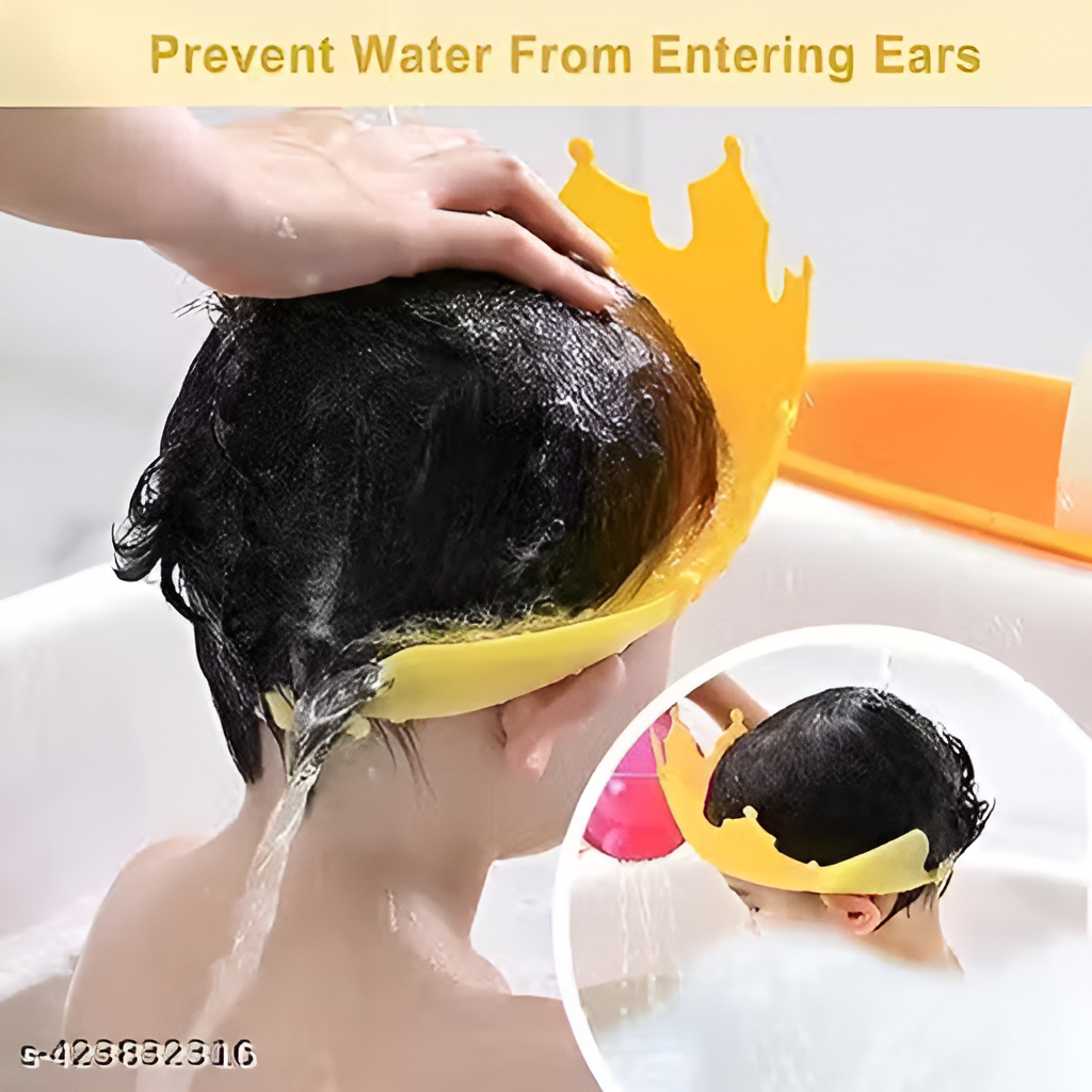 Baby Crown Shower Cap – Tear-Free Bath Time Water Guard