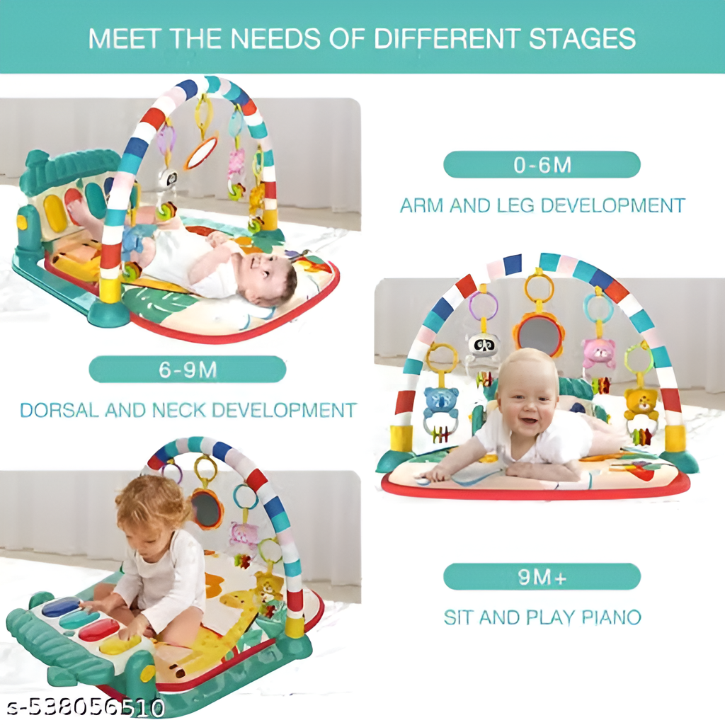 Kick &amp; Play Musical Piano Baby Gym Mat – Multi-Sensory Activity Center
