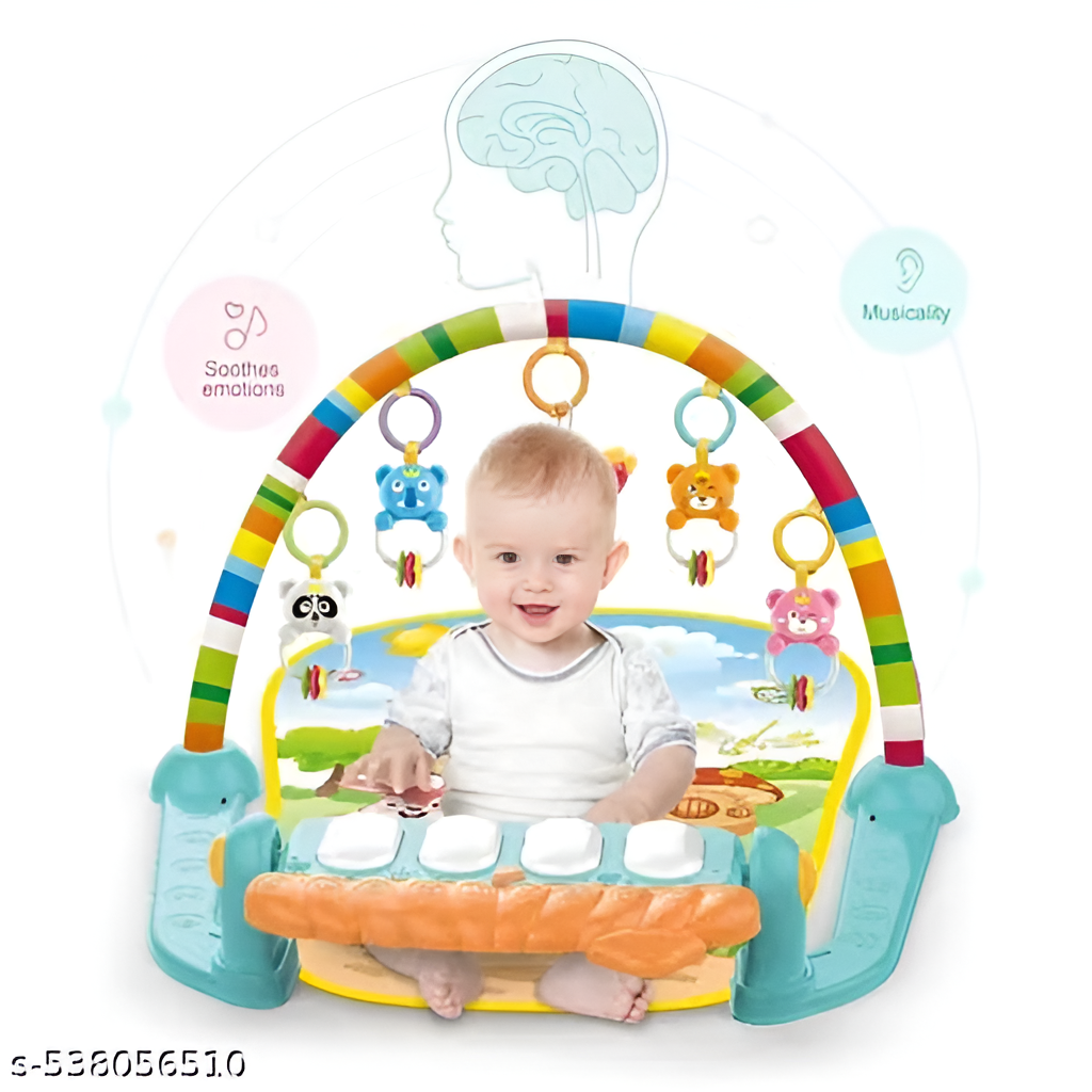 Kick &amp; Play Musical Piano Baby Gym Mat – Multi-Sensory Activity Center