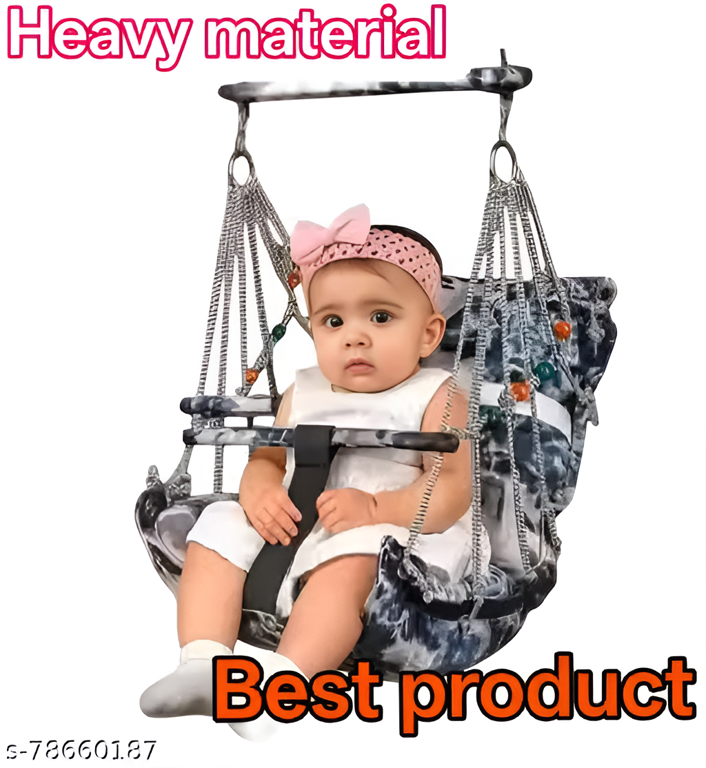 Premium Breathable Cotton Baby Swing – Comfortable Hanging Cradle Chair