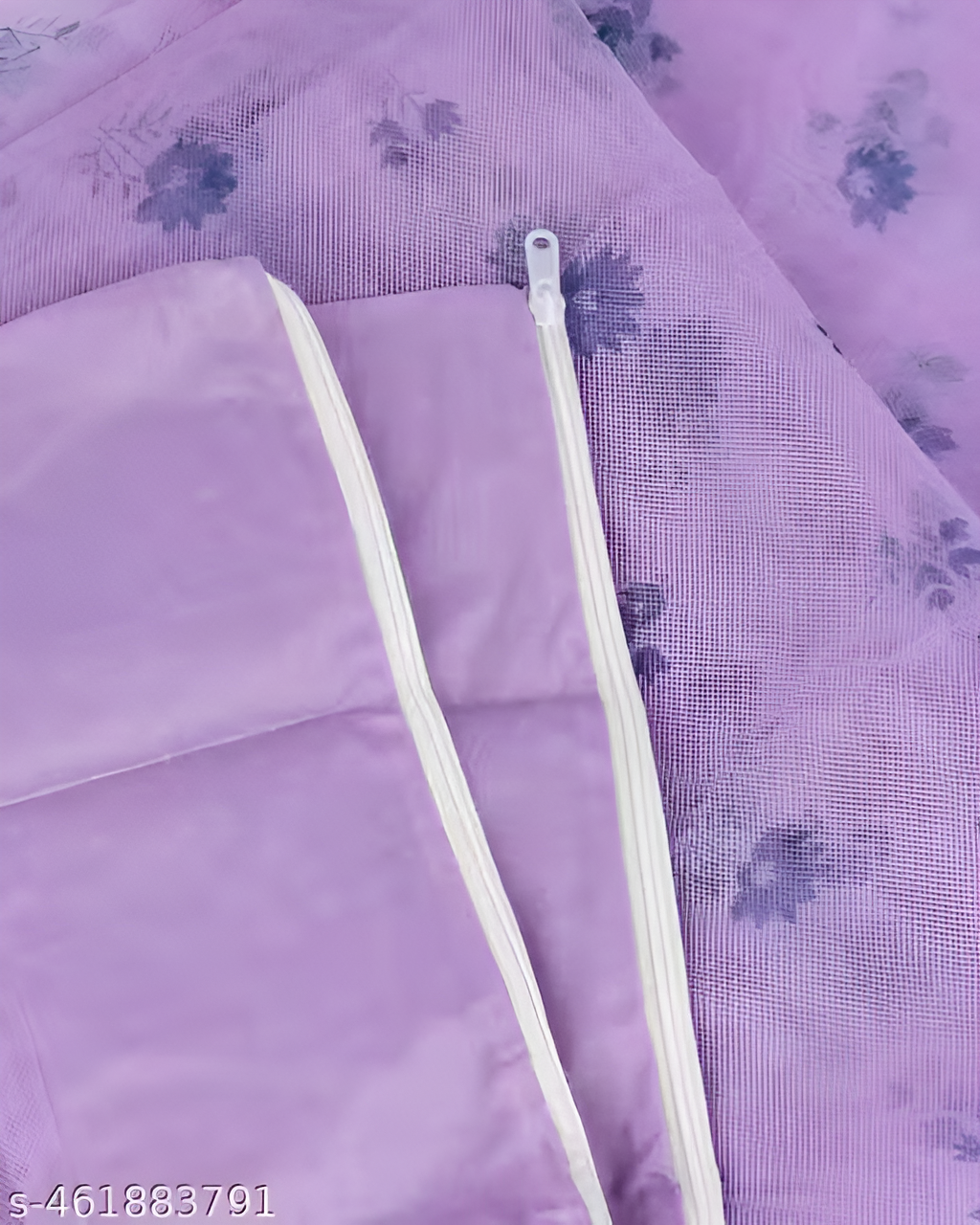 Soft Hanging Baby Cradle Mosquito Net Canopy with Drawstring Closure