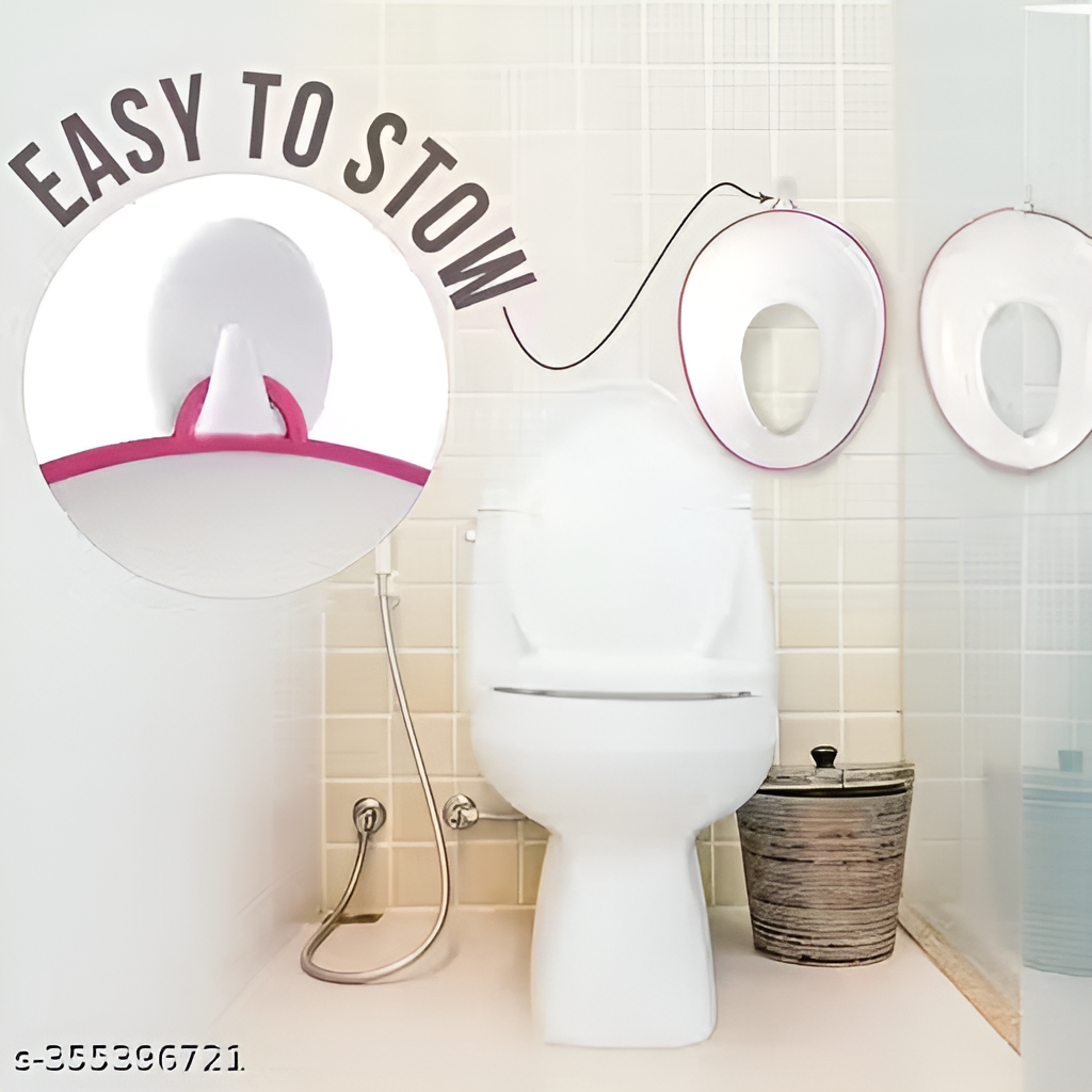 Soft Cushioned Potty Training Toilet Seat with Splash Guard & Handles