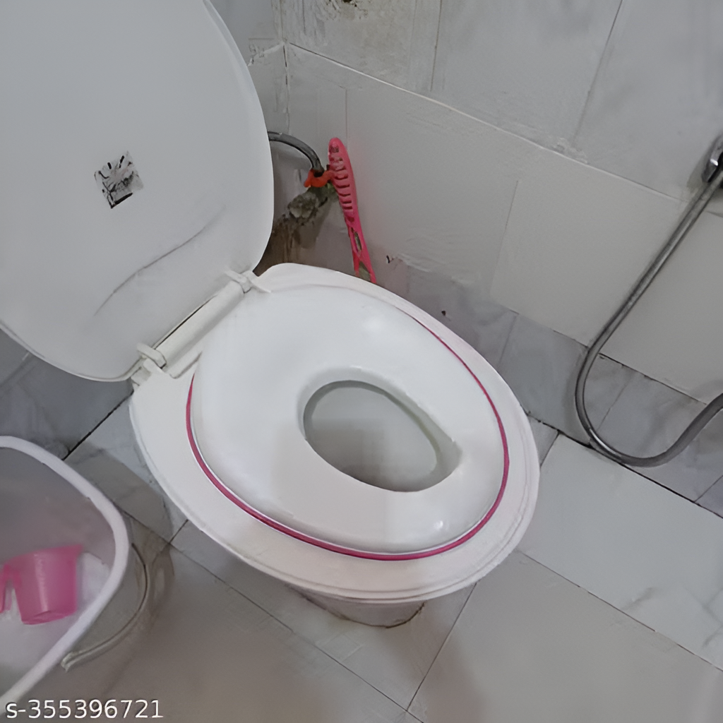 Soft Cushioned Potty Training Toilet Seat with Splash Guard & Handles