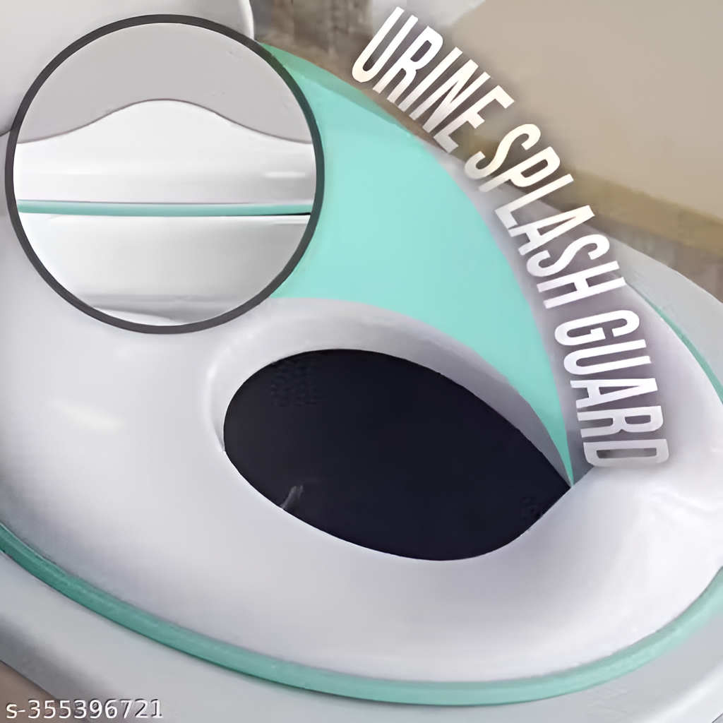 Soft Cushioned Potty Training Toilet Seat with Splash Guard & Handles