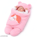 Ultra-Soft Wearable Baby Swaddle Blanket – Plush Hooded Sleeping Bag (0-12Months)