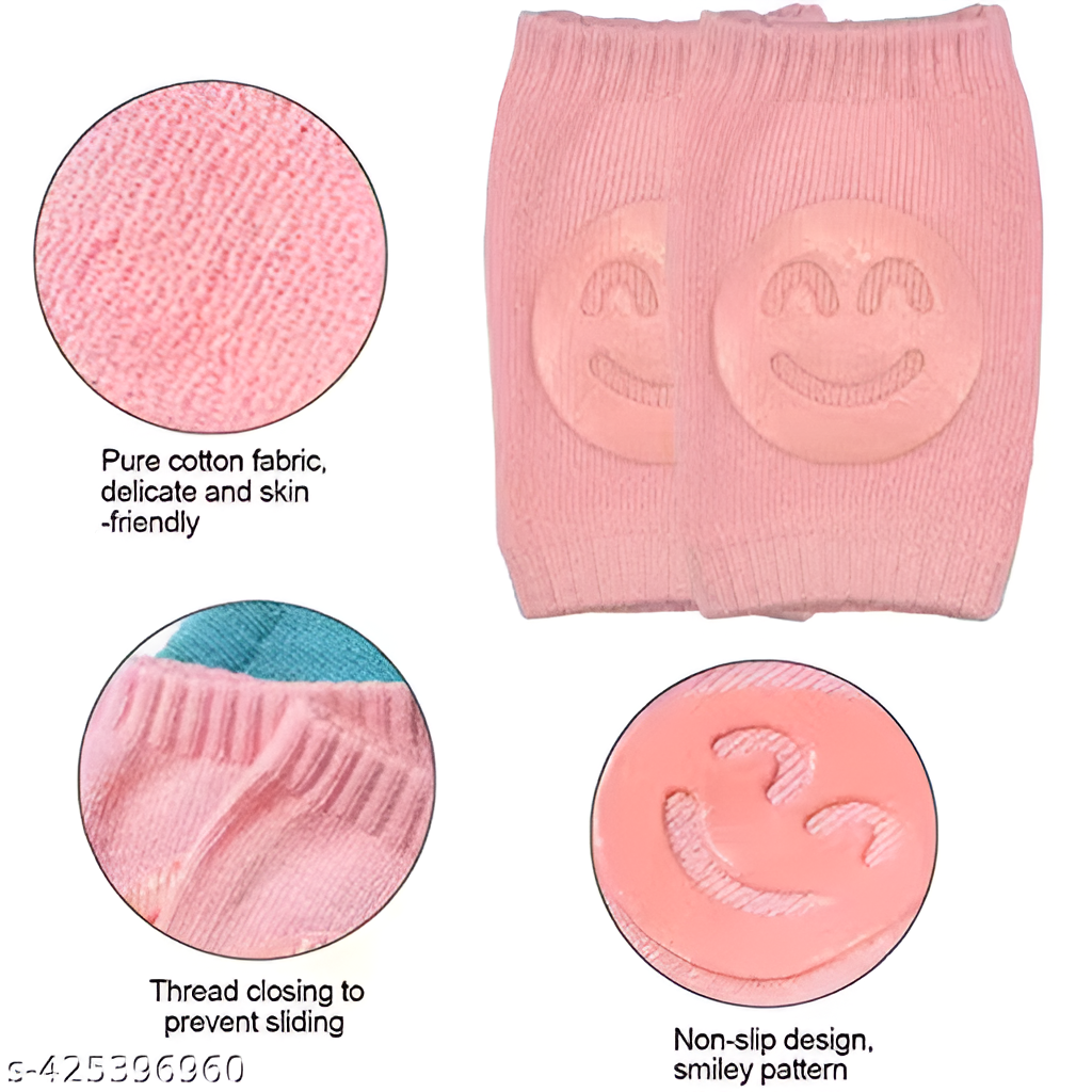 Non-Slip Baby Crawling Knee Pads – Soft Breathable Safety Knee Protectors (Pack of 2 Pairs)