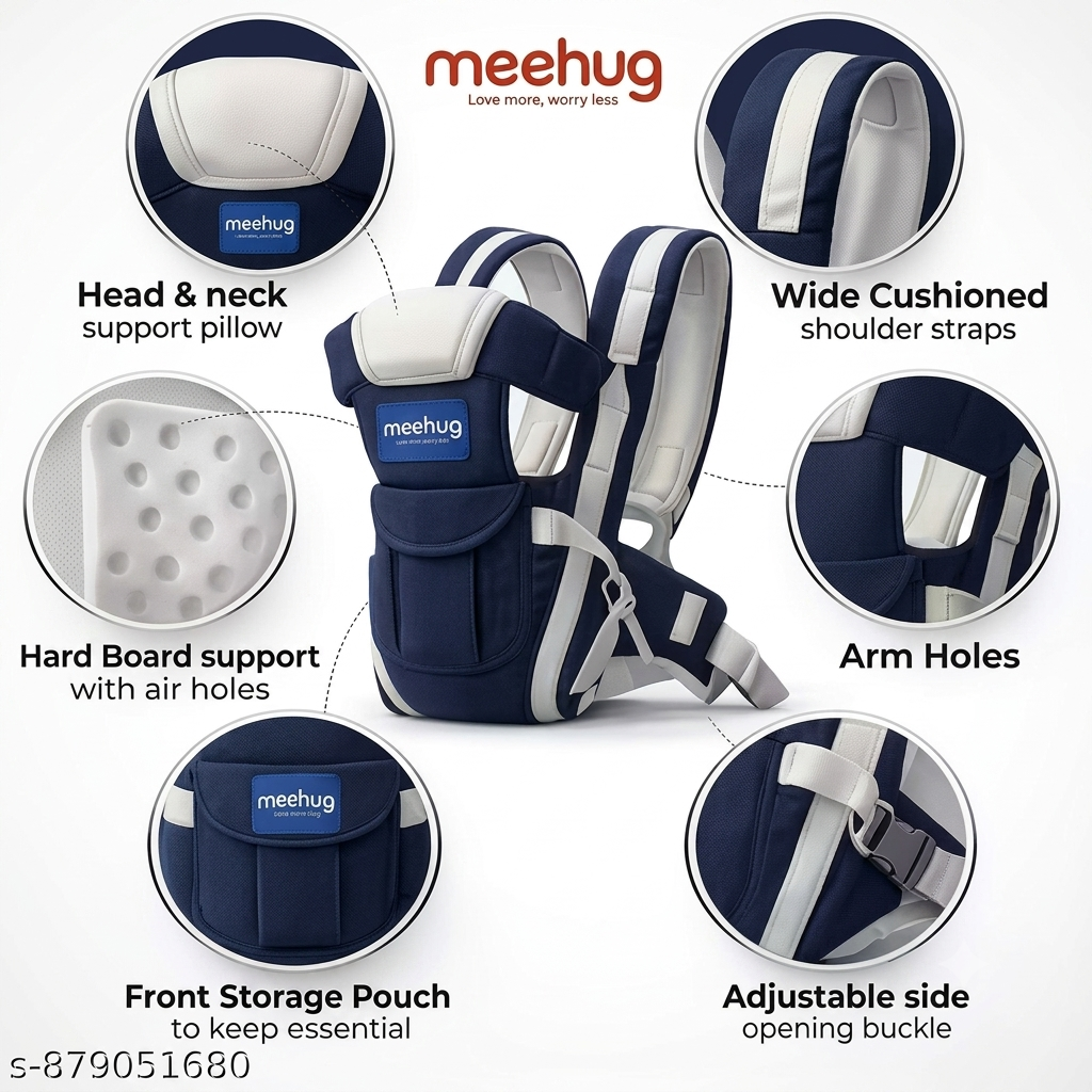 Premium 4-in-1 Ergonomic Baby Carrier – Hands-Free Comfort for Parent &amp; Baby